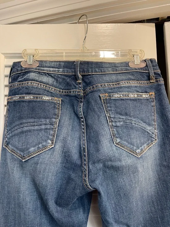 DRIFTWOOD Dark Blue Flare Jeans with Floral Embroidery - Picture 5 of 7